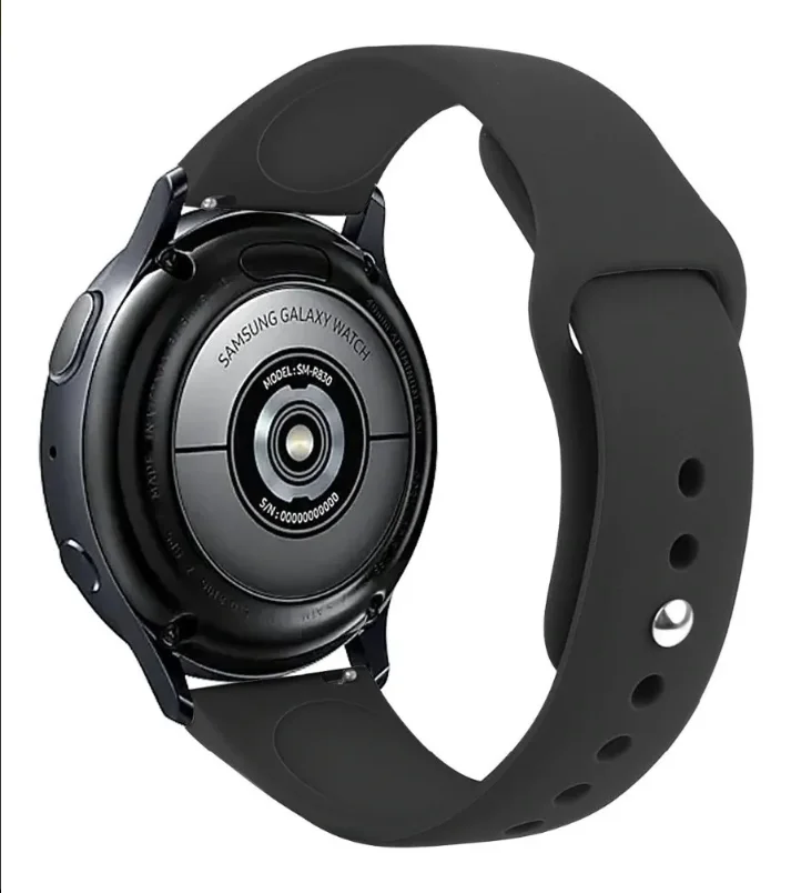 Ultra Soft Silicone Replacement Strap for Smart Watch 20MM 22MM Universal Smooth Candy Color Sport Bracelet for Men Women