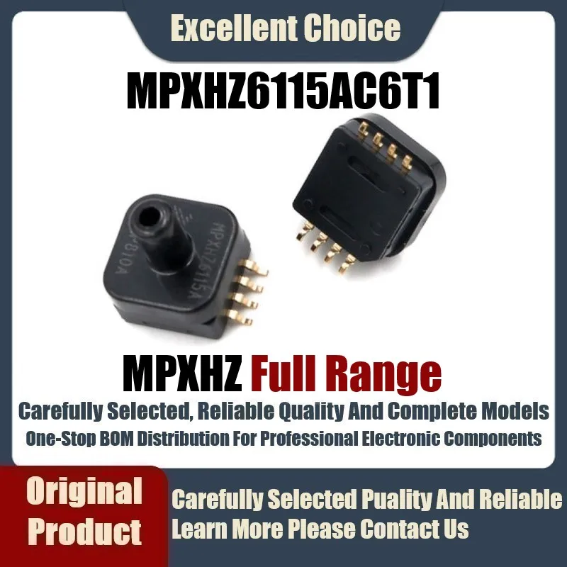 

1-5Pcs/Lot Original Product MPXHZ6115AC6T1 MPXHZ6115AC6U MPXHZ6115A Package SOP-8 Pressure Sensor Pressure Value 15-115kpa