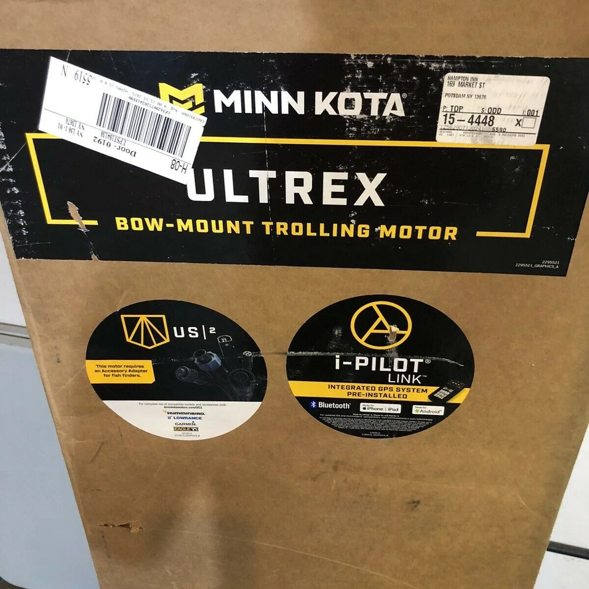 

Brand New Minn Kota Ultrex Combo 112 45" Universal Sonar2 iPilot Minn