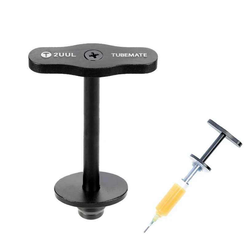 

2UUL Tube Mate Syring For Flux Mate Needle Booster Syringe Pusher Welding Oil Solder Paste UV Solder Mask Ink Propulsion Tools