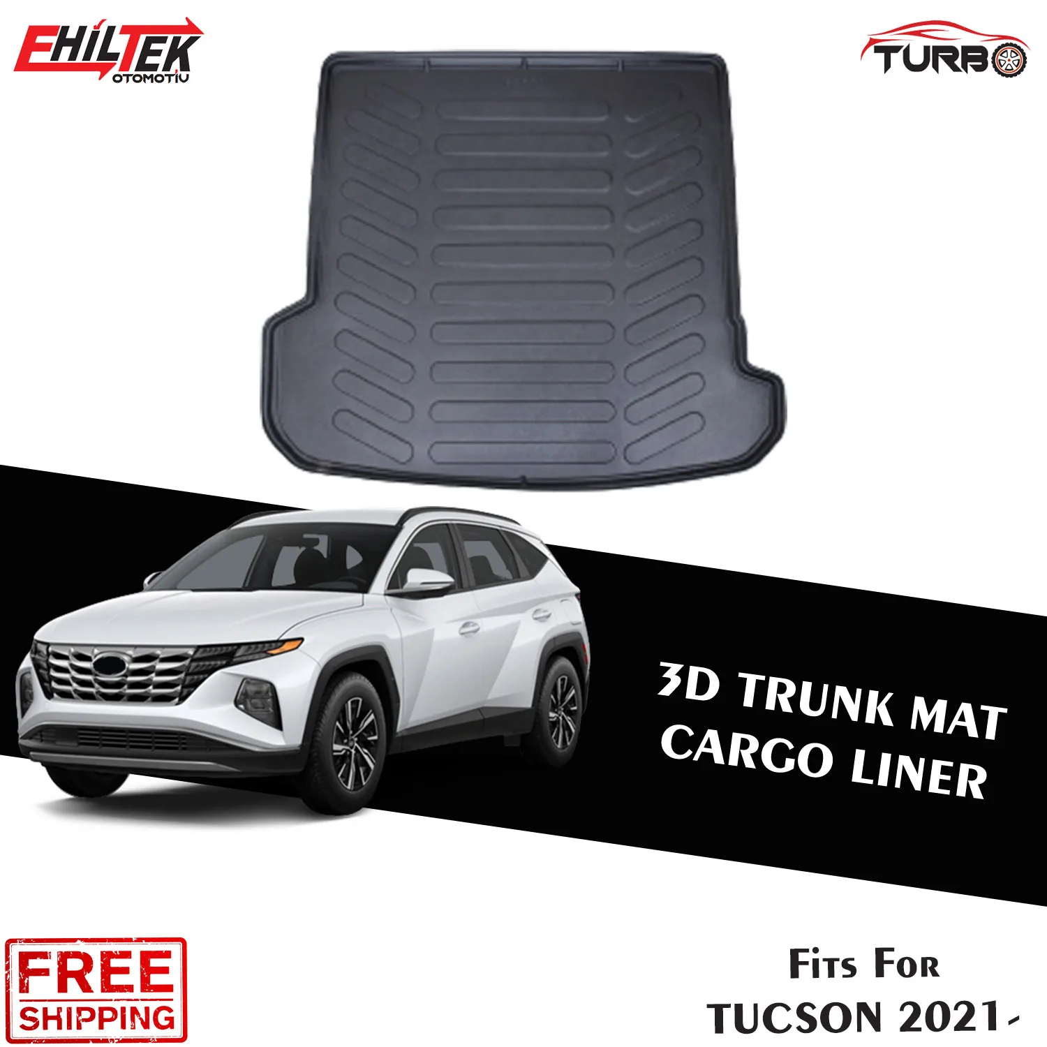 

Vehicle Specific Rubber Trunk Cargo Liner for Hyundai Tucson 2022