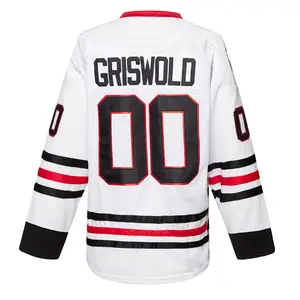 Clark Griswold Blackhawks Vintage Throwback Hockey NHL Jersey