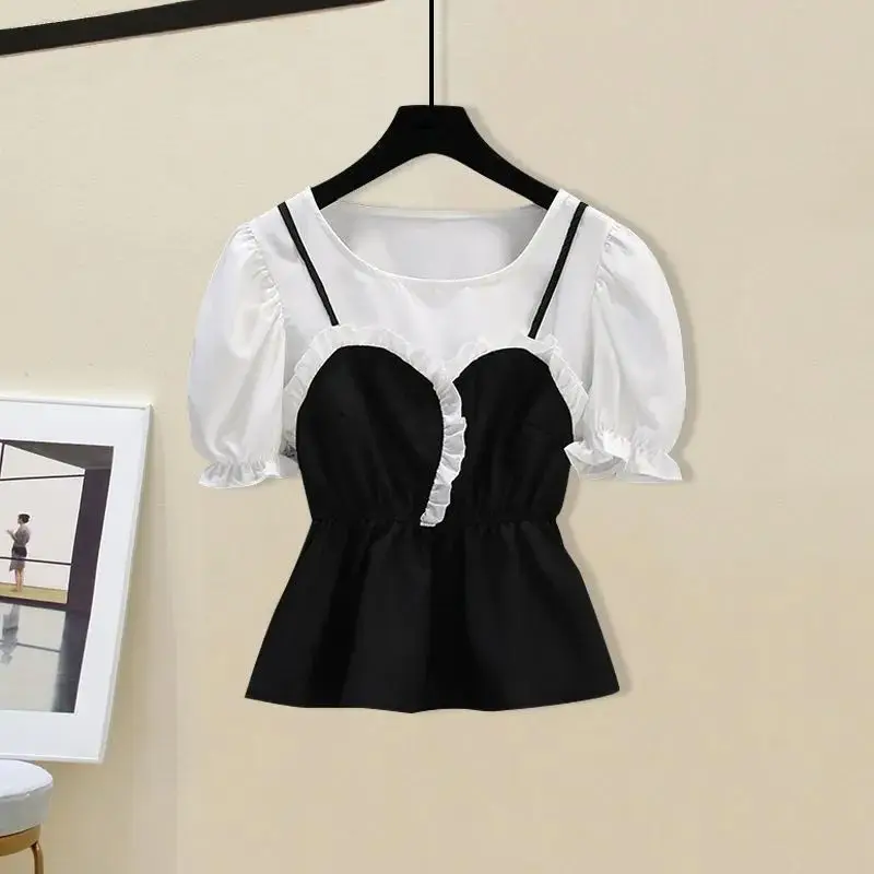 Комплект блузка Xiao полиэстер большой размер |