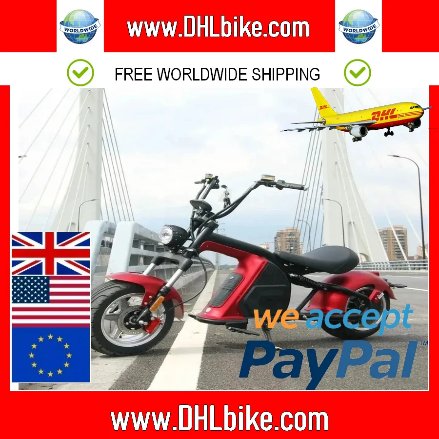Быстрая распродажа! 8 E chopper scooter уличный легальный 500W / 800W 1000W 1500W 2000w 30Ah