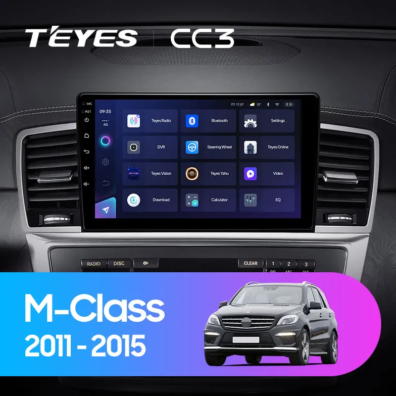 TEYES CC3 Штатная магнитола For Мерседес М-класс W166 Mercedes-Benz M-Class M Class ML 2011 - 2015 до 8-ЯДЕР 6 +
