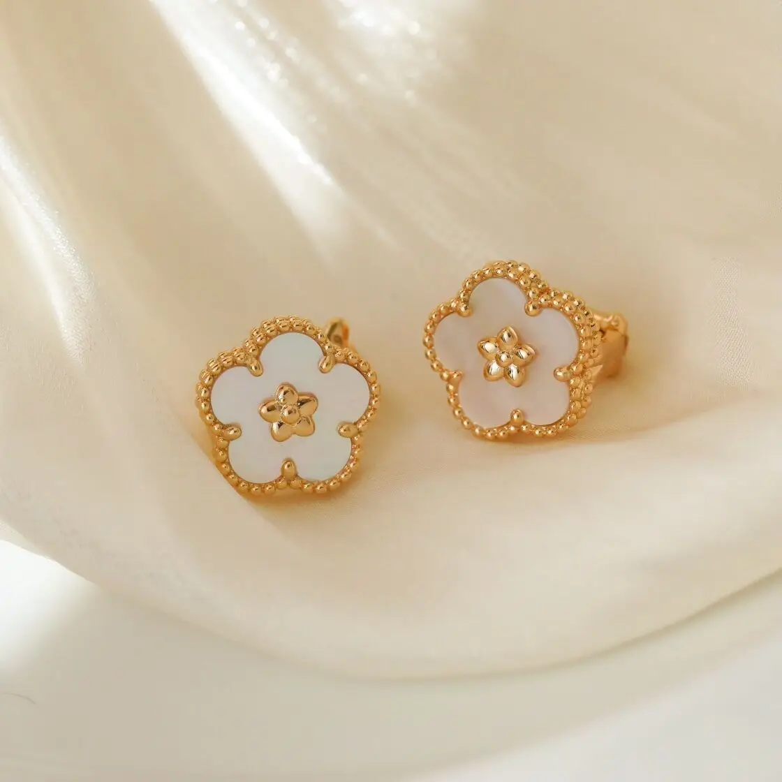 точная копия 1:1 Новые ЖемчуЖные Серьги Van Cleef & Arpels Вечерних Ювелирных Украшений