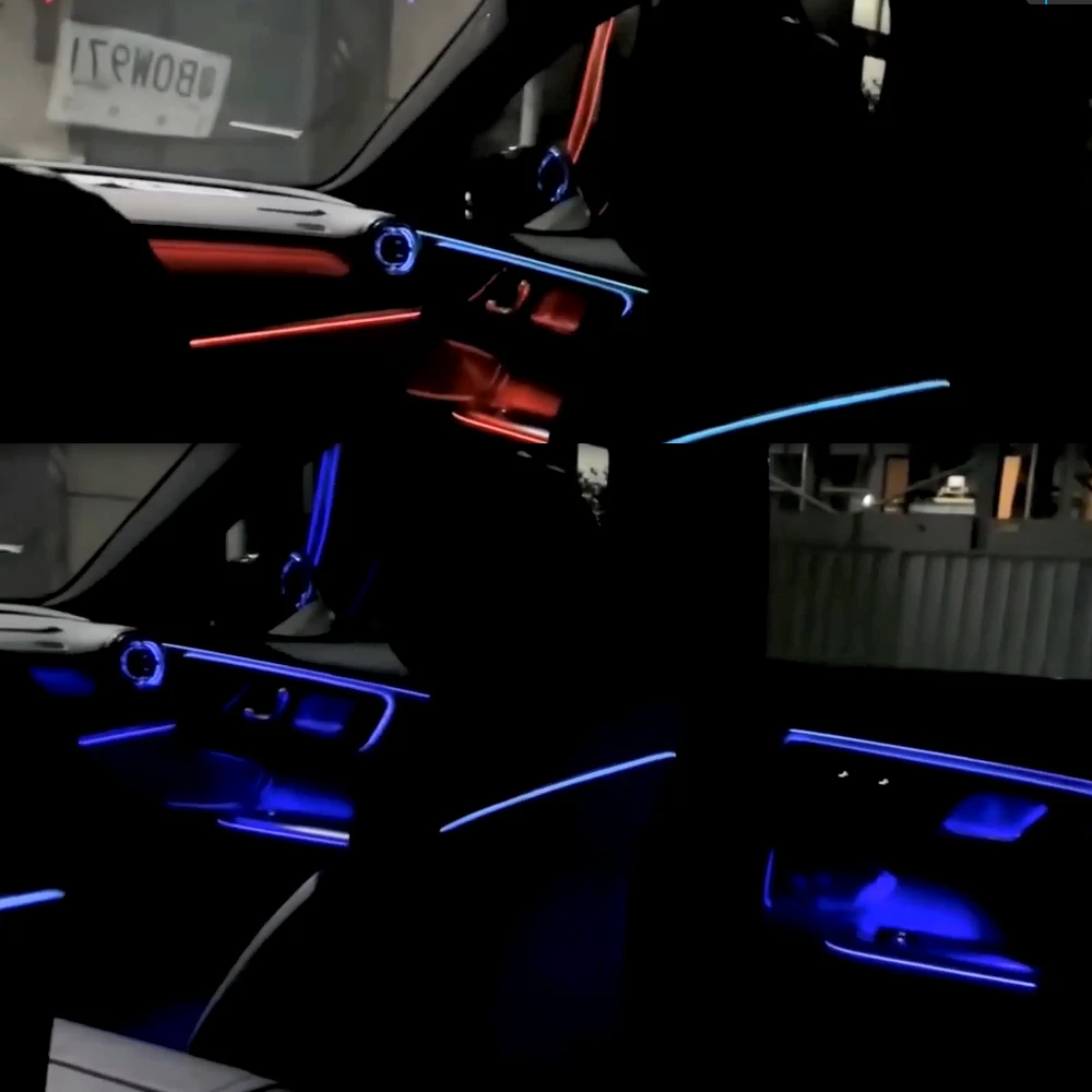 

Universal ambient light.update car interior tasty.available for all vehicles.button controlled insert installation