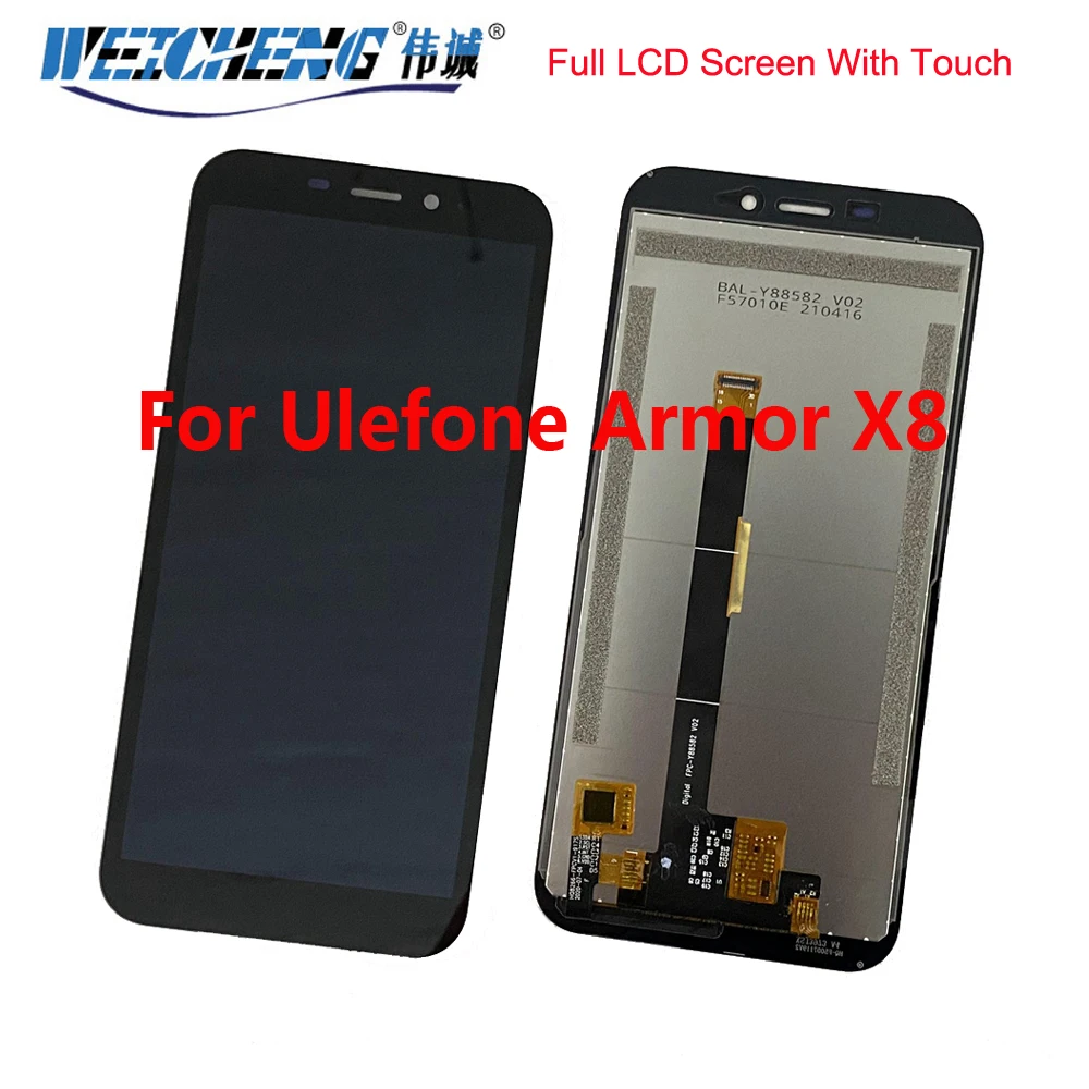 

5.7" Original Mobile For Ulefone Armor X8 LCD Display Touch Screen Digitizer For Ulefone Armor X8 Pro Assembly Screen Tools
