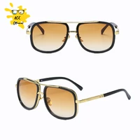ace 2022 fashion cool men driving glasses goggle summer style gradient brown sunglasses vintage pilot sun glasses punk oculos