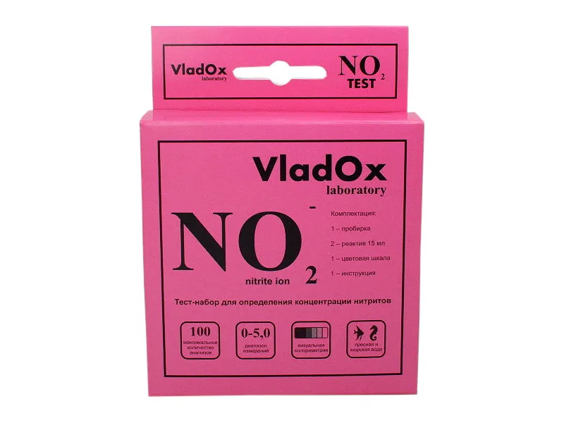 Средство Vladox NO2 тест 982344 - профессиональный набор для измерения концентрации