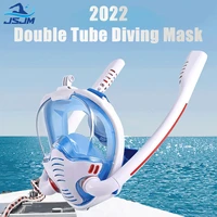 jsjm snorkeling mask double tube diving mask adults swimming mask diving goggles self contained underwater breathing apparatus