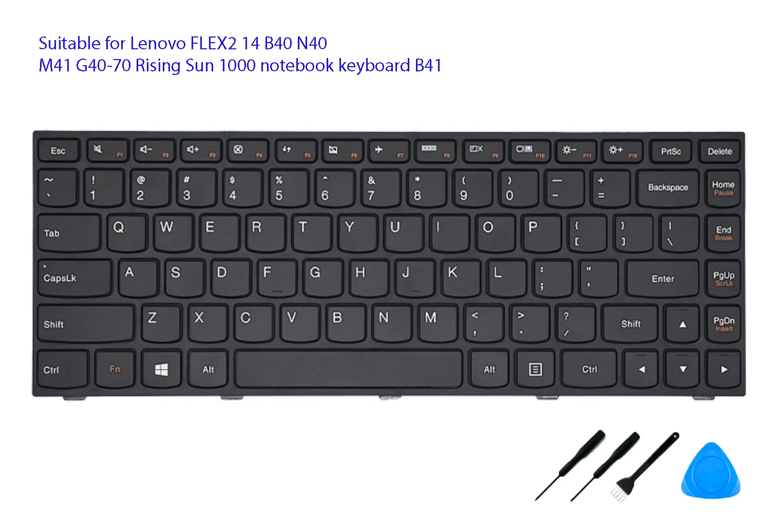 Подходит для Lenovo FLEX2 14 B40 N40 M41 G40-70 Rising Sun 1000 Клавиатура для ноутбука B41