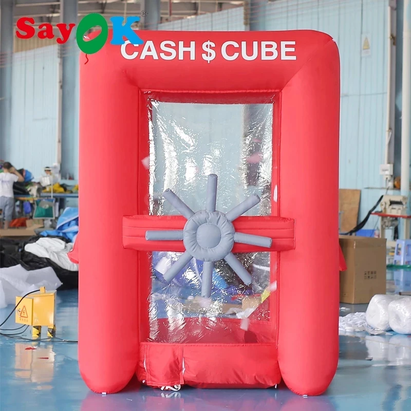 

2.5mH Inflatable Cash Cube Booth Inflatable Money Grab Machine Booth for Business Advertising Event Promotion(NO BLOWERS INCLUDE