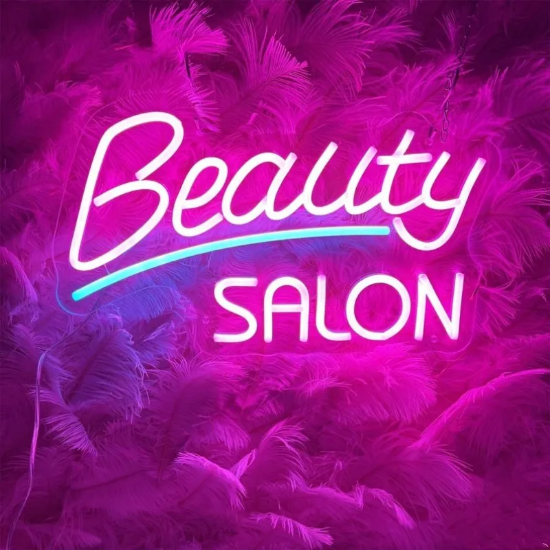 

Beauty Salon Neon Sign Led Acrylic Custom Light Christmas Gift Home Party Club Beauty Salon Room Beautiful Decorate Wall