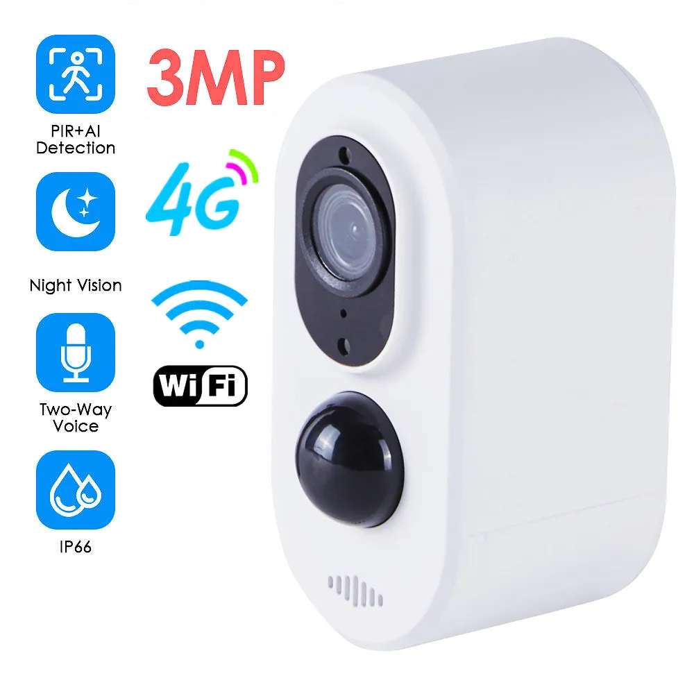 

Наружные Wi-Fi камеры VESAFE D1 с низким энергопотреблением, беспроводная камера 3MP с датчиком движения, перезаряжаемая батарея, камера безопасно...