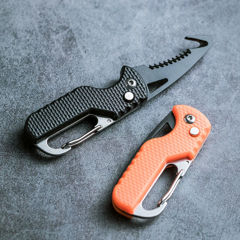 

Портативный многофункциональный Экспресс-нож для посылки складной зубчатый крючок для ключей