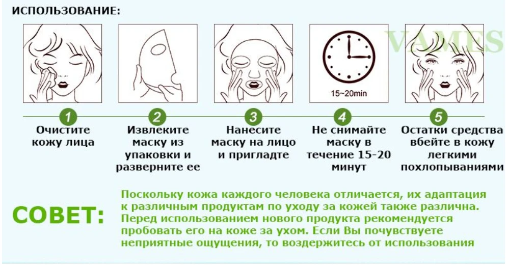 Сколько минут держать тканевую маску