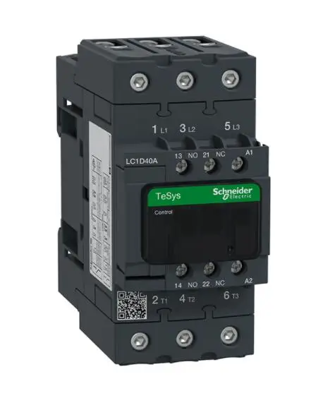 LC1-D40AQ7C LC1D40AQ7C LC1D40AQ7 Контактор TeSys D — 3P (3 NO) AC-3 40 А 380 В переменного тока катушка 50/60 Гц