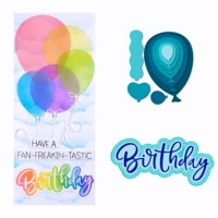 balloon birthday cutting dies new arrival 2022 for scrapbooking paper craft diy handmade card embossing decoration craft
