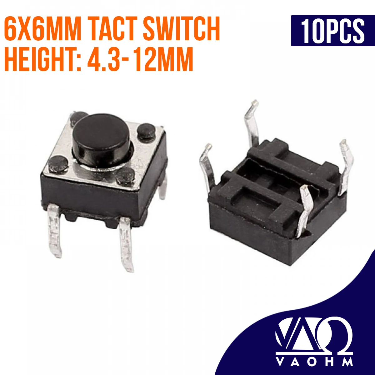 100 шт. 6x6x4,3 6x6x4,5 6x6x5 6x6x6,5 6x6x7 6x6x7,5 6x6x8 6x6 переключатель тактового типа DIP 8,5 6x6x9 6x6x10 6x6x11 6x6x12 6x6x15 6 мм