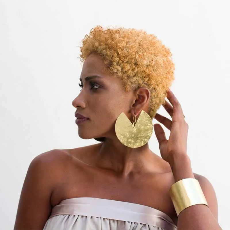 Large African women's earrings for Afro-centric personality style