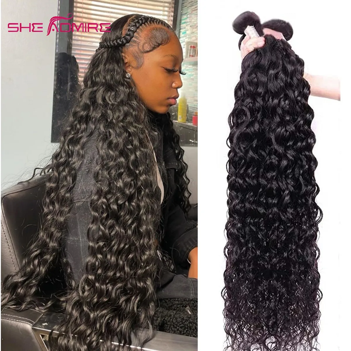 

Пряди волос, волнистые, 30 дюймов, 40 дюймов, 1/3/4 шт.