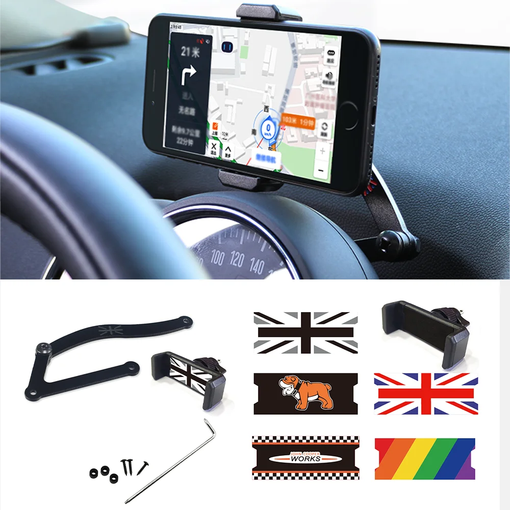 

Car Phone Holder Automatic Vent Clip 360 Degree Rotatable Foldable Holder For MINI F54 F55 F56 F60 WORKS Black RED