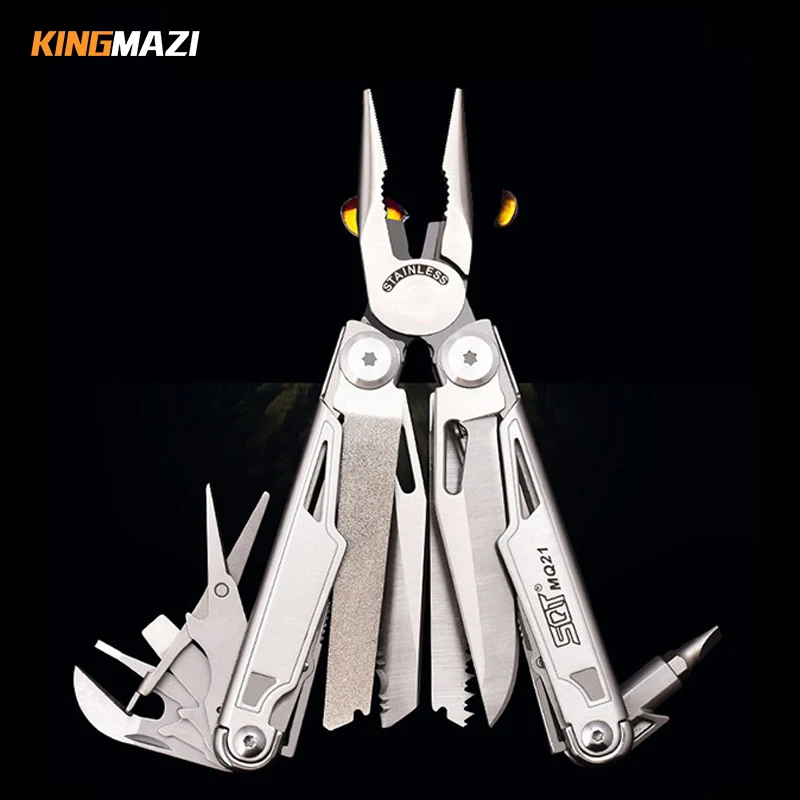 

18 In 1 Multifunctional 7CR17MOV Folding Knife Tools Multitools Cable Crimper Stripper Camping Gear Multi Pliers