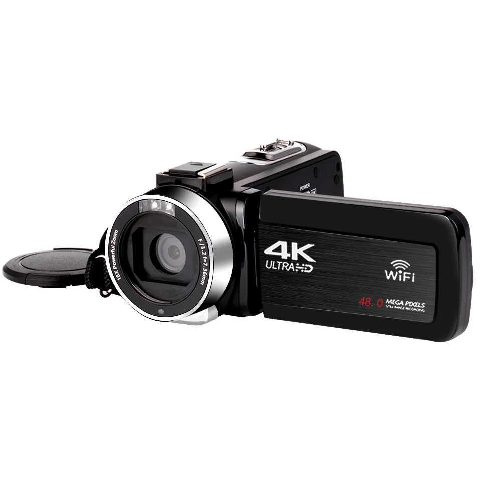 

KOMERY YouTube Video Camera 4K 48MP Ultra HD Camera Web Camera 18x Zoom Streaming Camera Digital Video Cameras for Photography