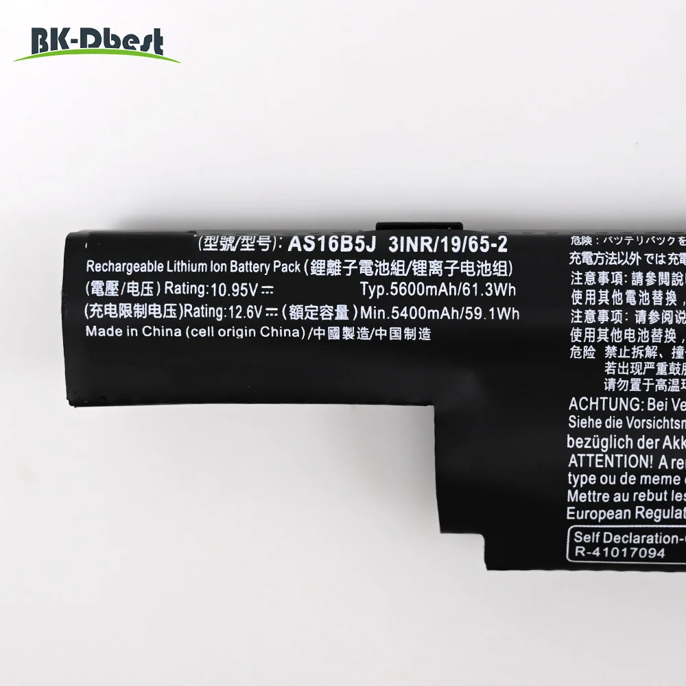 BK-Dbest Прямая поставка с фабрики AS16B5J AS16B8J Аккумулятор для ноутбука ACER ASPIRE E15 E5 F15 F5