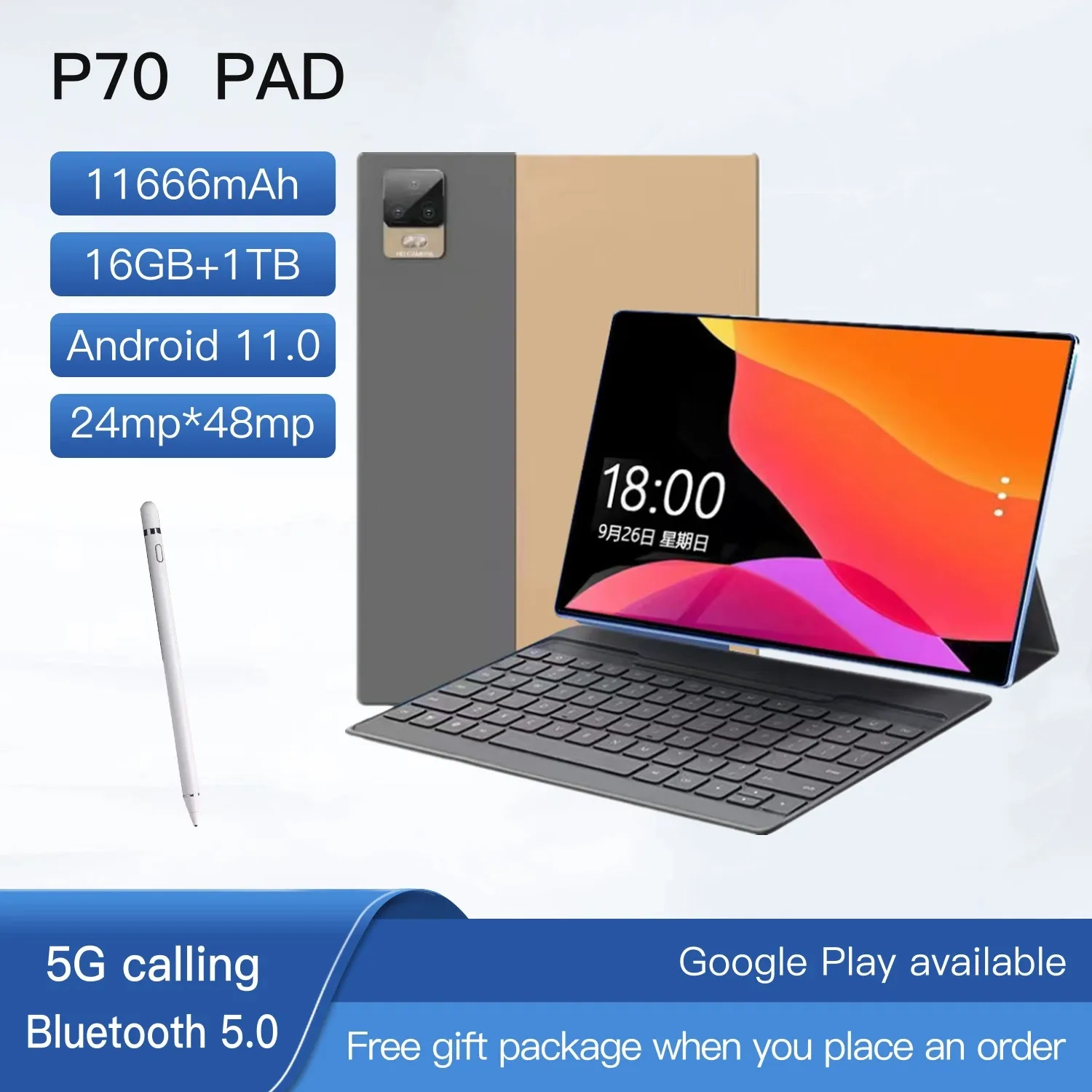 

Планшет Hos на Android 13,0, экран 2023 дюйма, 16 ГБ + 1 ТБ