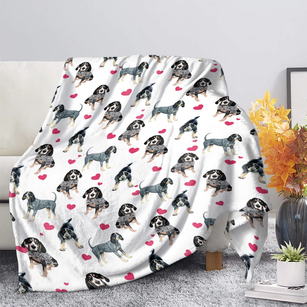

3D Printing Cartoon Hound Blanket Custom Pet Picture Personalized Blanket Airplane Travel Portable Lightweight Quilt Home Gift
