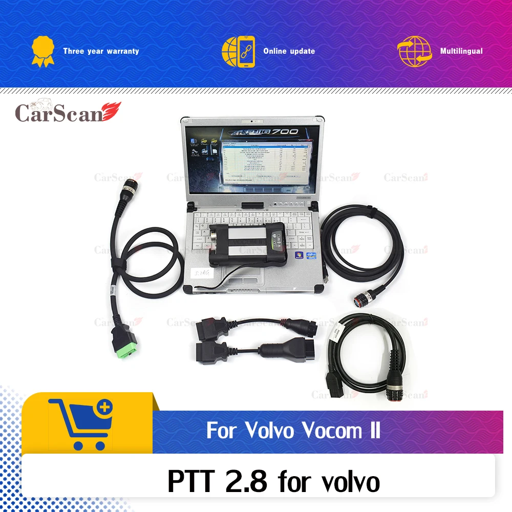 Для volvo VOCOM II грузовик экскаватор Диагностика 2 88894000 поддерживает EUR6 FH/FM4 Премиум