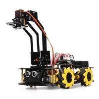 Smart Robot Arm Kit for Arduino Project Programming Robot Car Components with 4WD Mecanum Wheels Great for Arduino Learning Kits