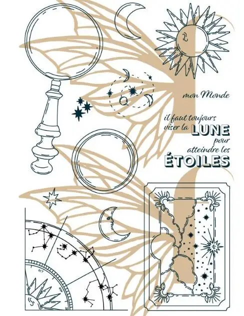 Новый Французский прозрачный штамп для скрапбукинга сделай сам/декоративные