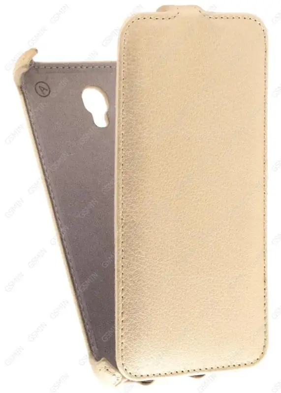 Кожаный чехол для Alcatel OneTouch Go Play 7048X Armor Case (Золотой)