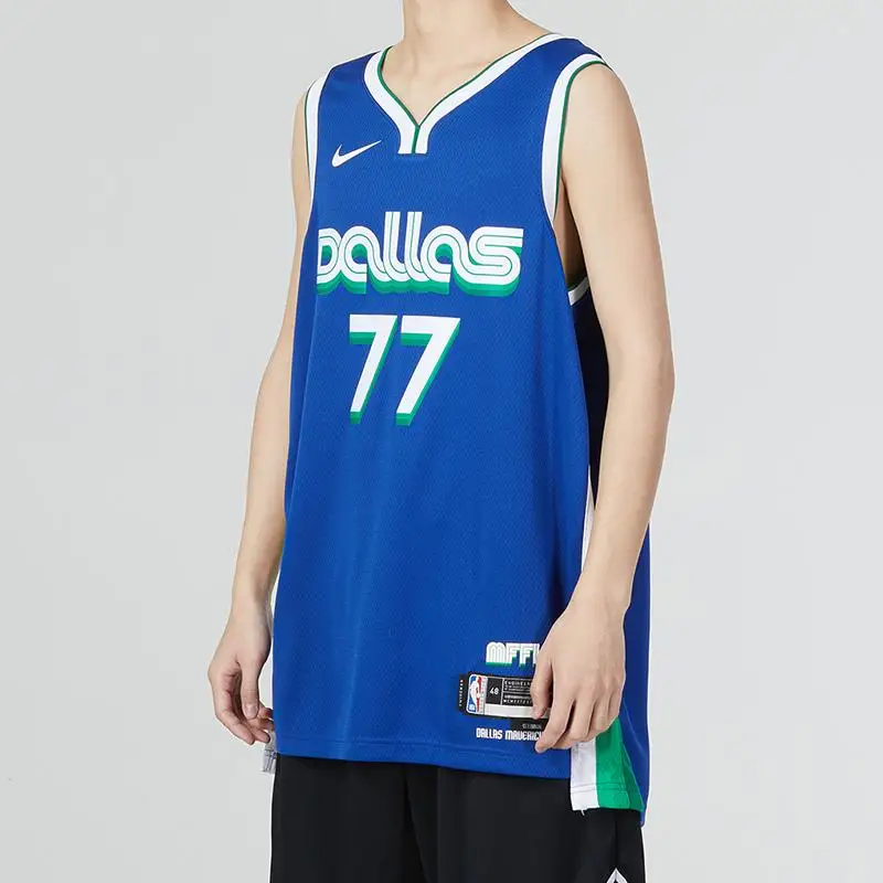 Мужская уличная одежда Nike NBA Luka Doncic Dallas Mavericks City Edition Swingman Jersey Rush Blue DO9590-497