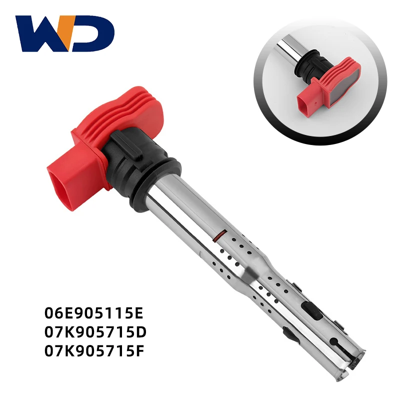 

WD 4 Pcs Car Ignition Coil 06E905115E Car Accessories Straight Type For Audi C5 C6 Volkswagen 07K905715D 07K905715F