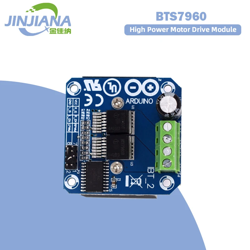 

5V Double BTS7960 43A H-bridge High-power Module Motor Driver Module Diy Smart car High-current diagnostic