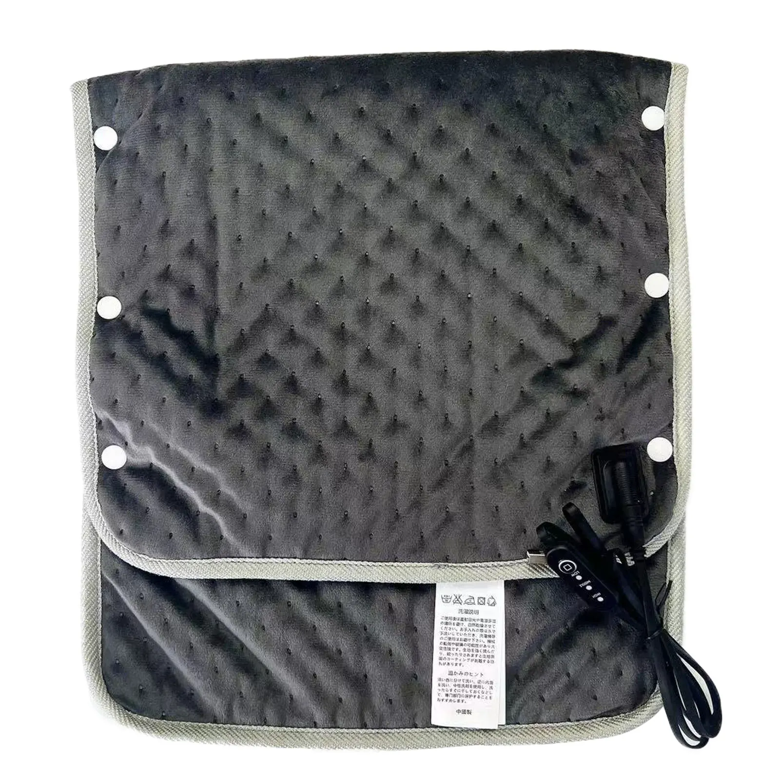 Нагревательное одеяло с питанием от USB 30x60 серого цвета - Универсальная зимняя