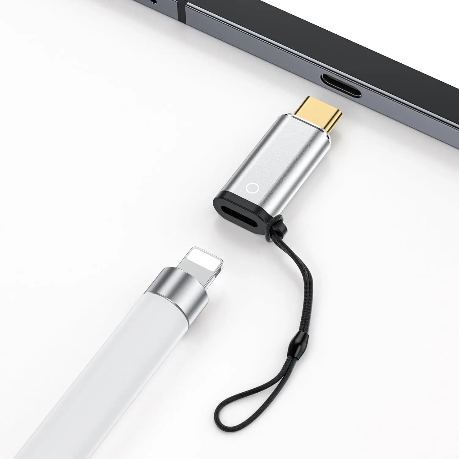 Адаптер зарядного устройства USB-C для Apple Pencil 1-го поколения | 8-контактный адаптер