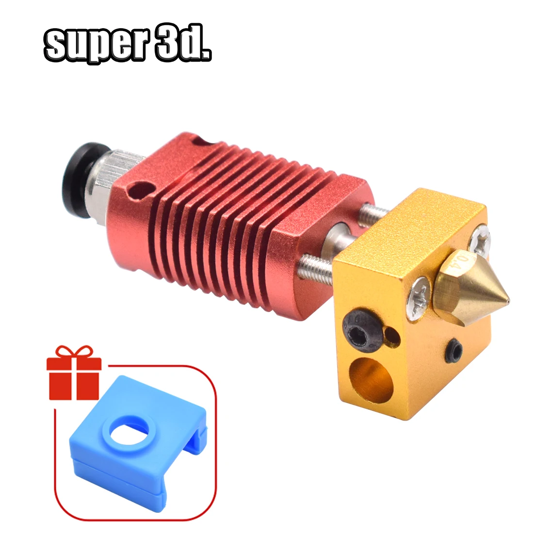 

Комплект запчастей для 3D-принтера Ender 3 CR10, собранный экструдер, 1 комплект, сопло 0,4 мм 1,75 мм cr10 hotend