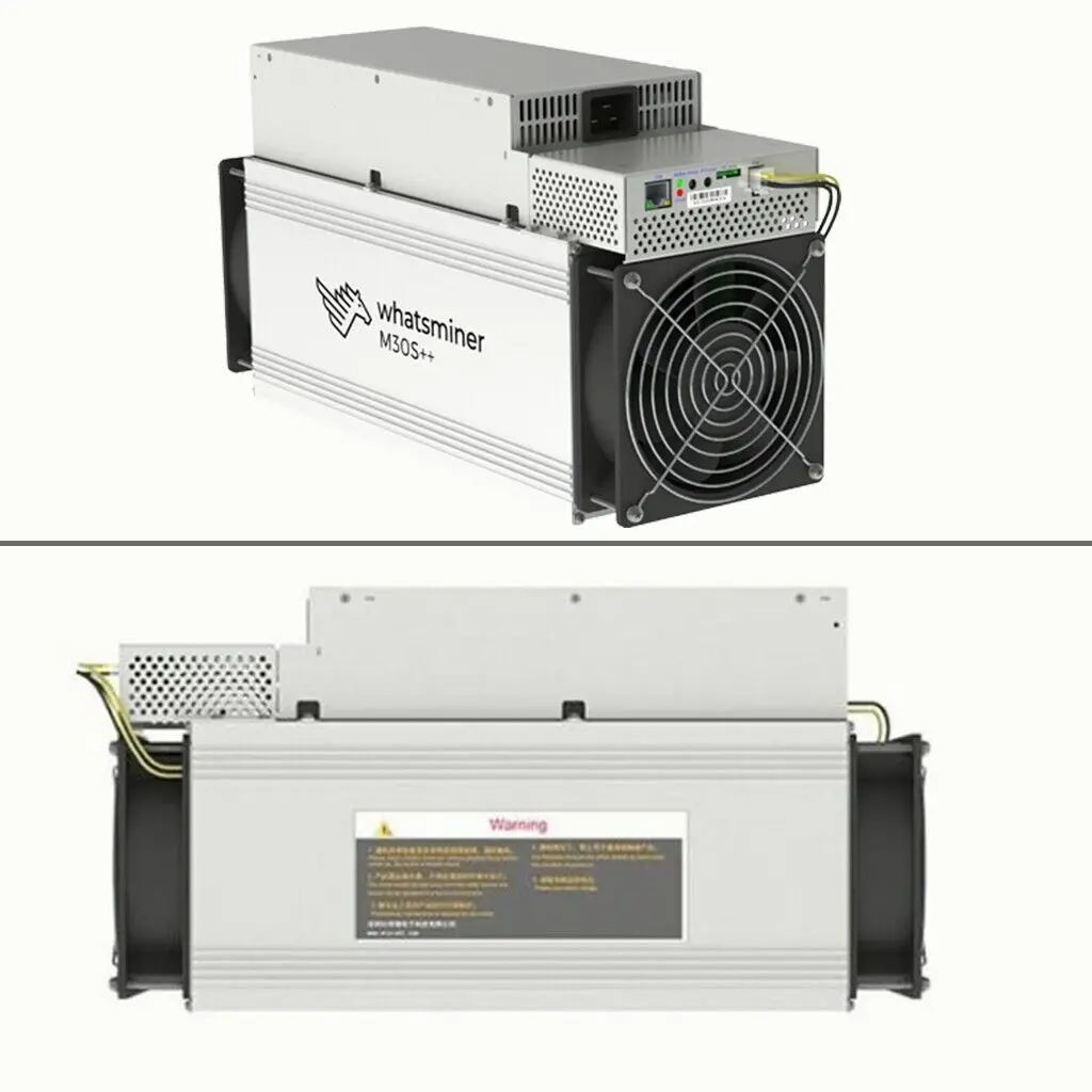 

Whatsminer M30s++ 106T BTC Bitcoin Miner 3472W Asic Miner Include PSU