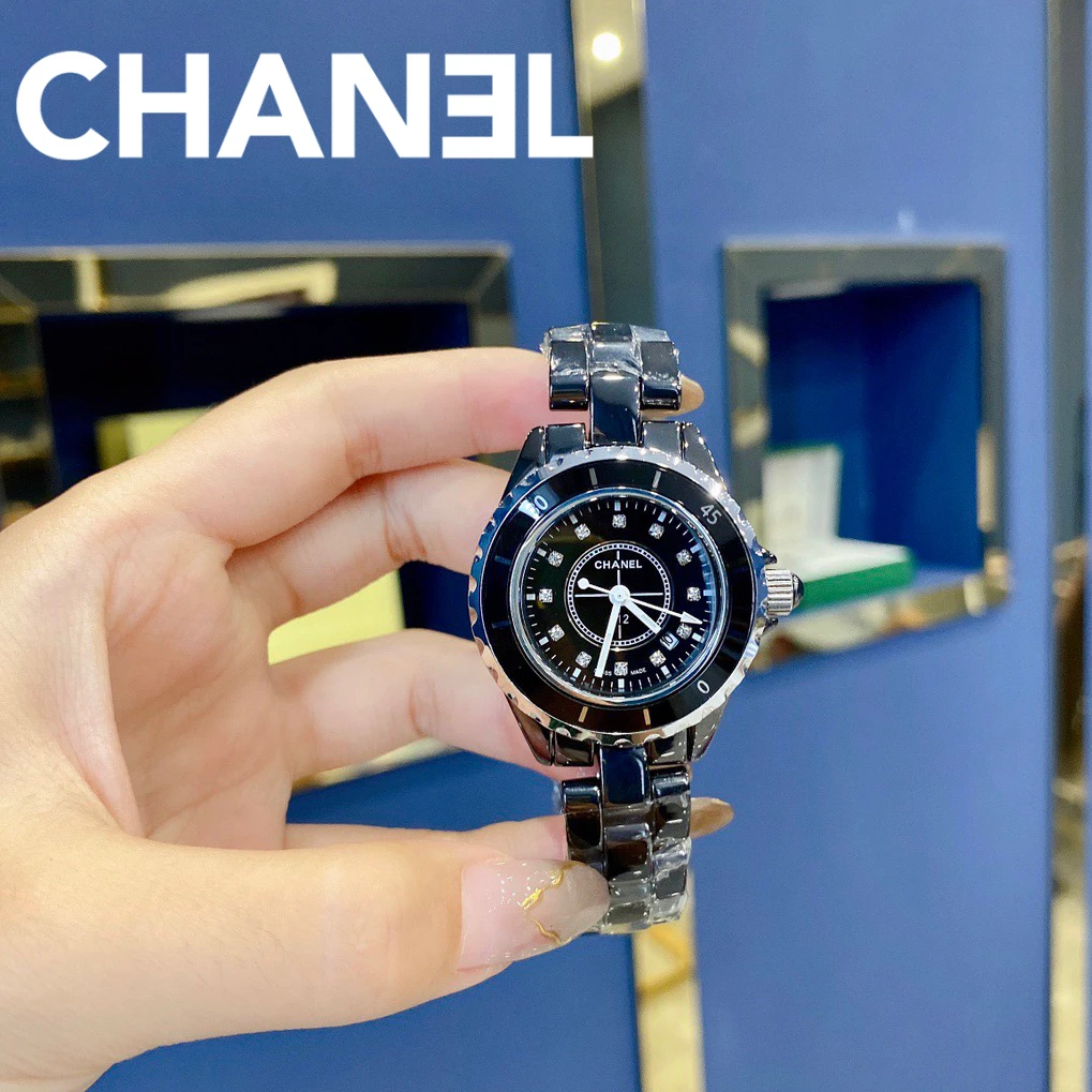 Часы в стиле Chanel новые кварцевые керамические часы модные женские