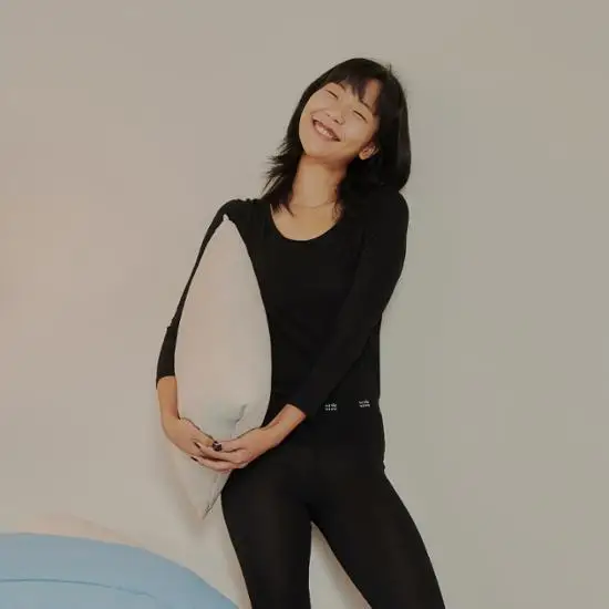 Мягкий теплый внутренний комплект Vivviv Внутренняя футболка и колготки (2 цвета)