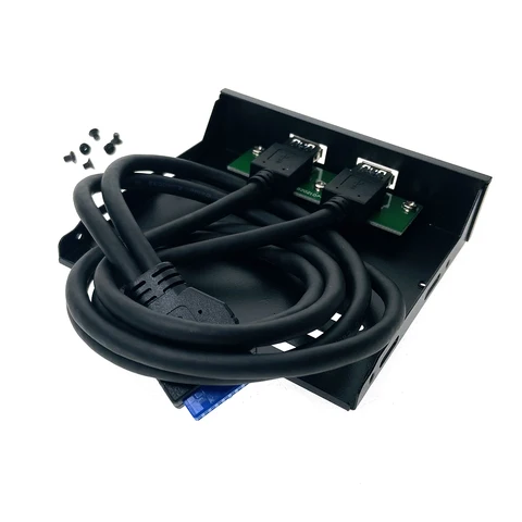 Планка на лицевую панель 2 порта USB 3.0 Espada EBrFr-2USB3 /панель лицевая в 3.5" отсек корпуса ПК/