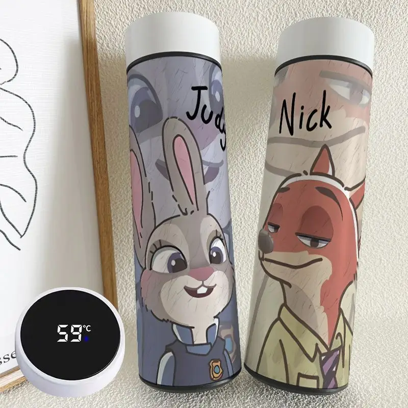 Фокс Ник Джуди Интеллектуальный Термос Большой Вместимости Из Нержавеющей Стали