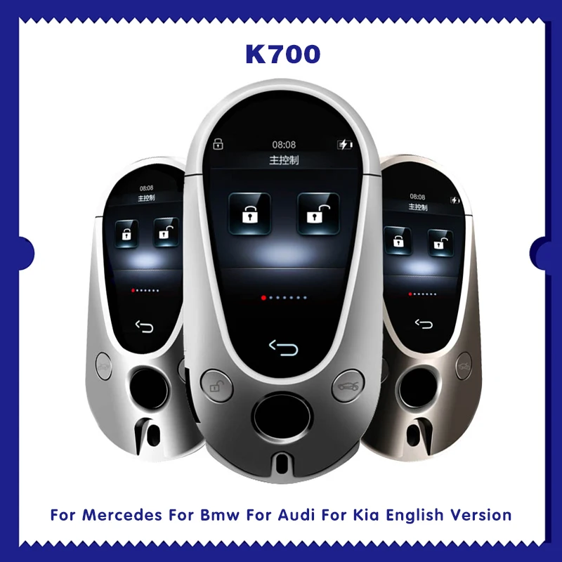 

CN107 Lastest Mercedes-Benz Universal Smart Remote Car Key LCD Screen K700 Fit for All Smart Car Models Keys With Keyless Go