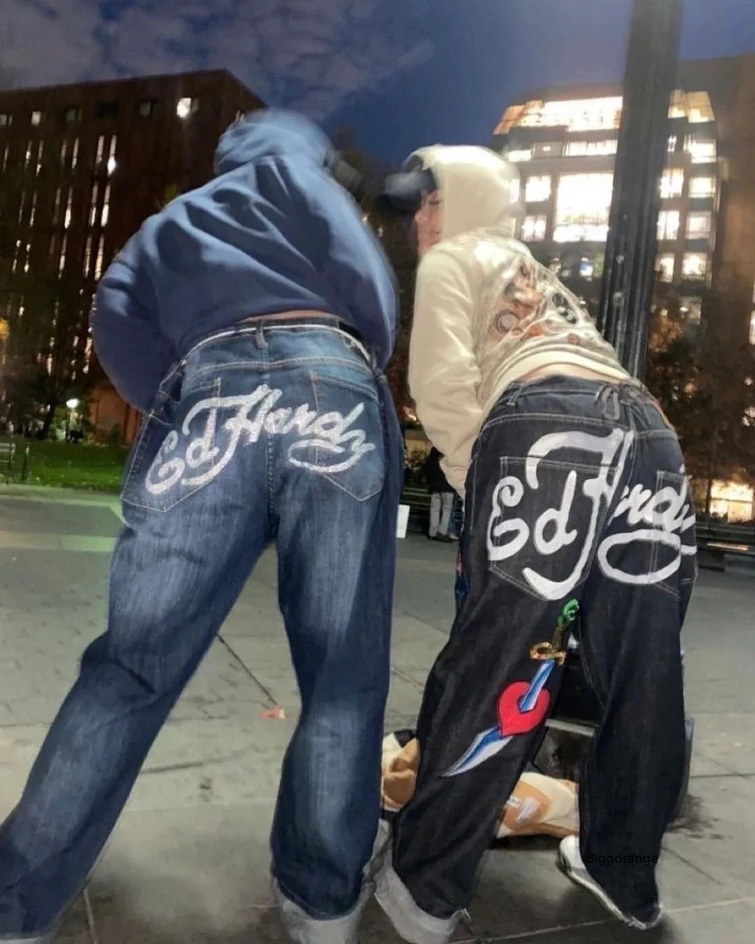 

Джинсы-Багги женские с заниженной талией, винтажные свободные синие брюки-карго из денима в стиле ретро, Спортивная уличная одежда с карманами и широкими штанинами, Y2K