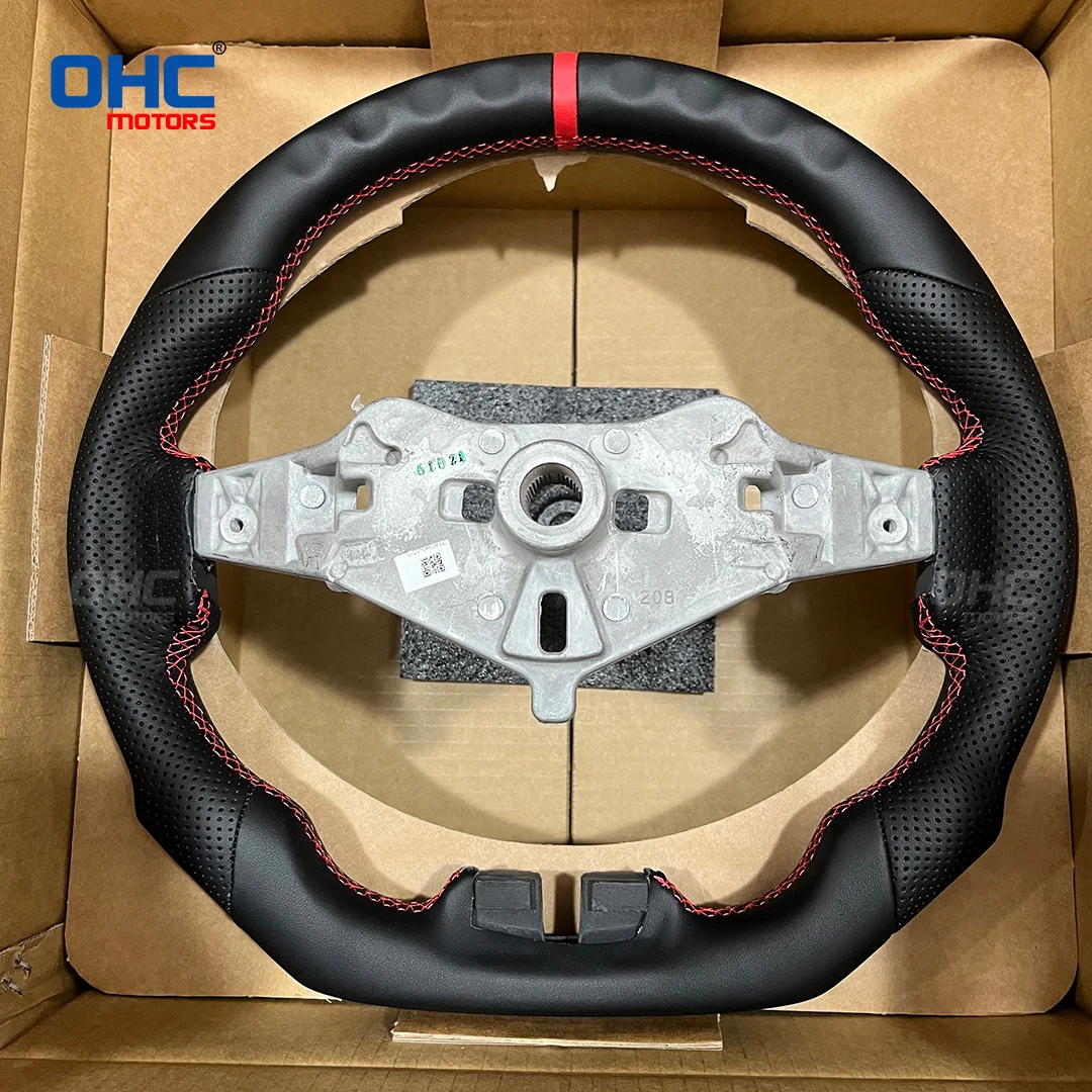 Фото Руль OHC Custom для Jeep Wrangler JK/JKU 2011-2016, кожаный, перфорированный №4
